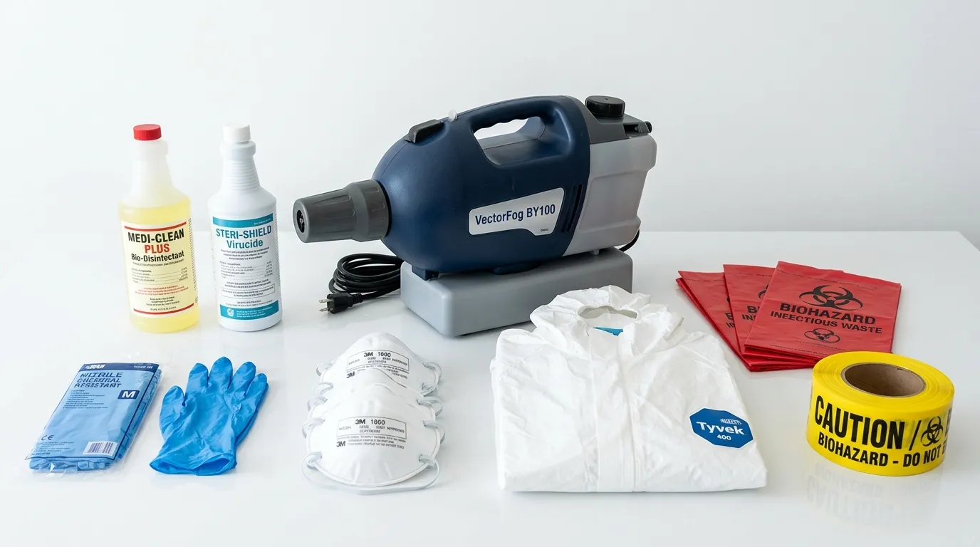 Professional biohazard remediation crew working in King of Prussia